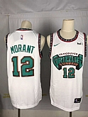 Grizzlies 12 Ja Morant White Nike Swingman Jersey,baseball caps,new era cap wholesale,wholesale hats